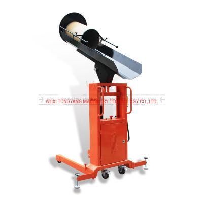 Yl400 Counter Balance Full Electric Drum Rotator with 120 Degree Rotation Portable Electric Hydraulic Drum Stacker