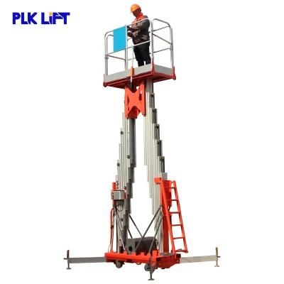 Europe Dual Mast Aerial Work Man Lift 6m to 14m