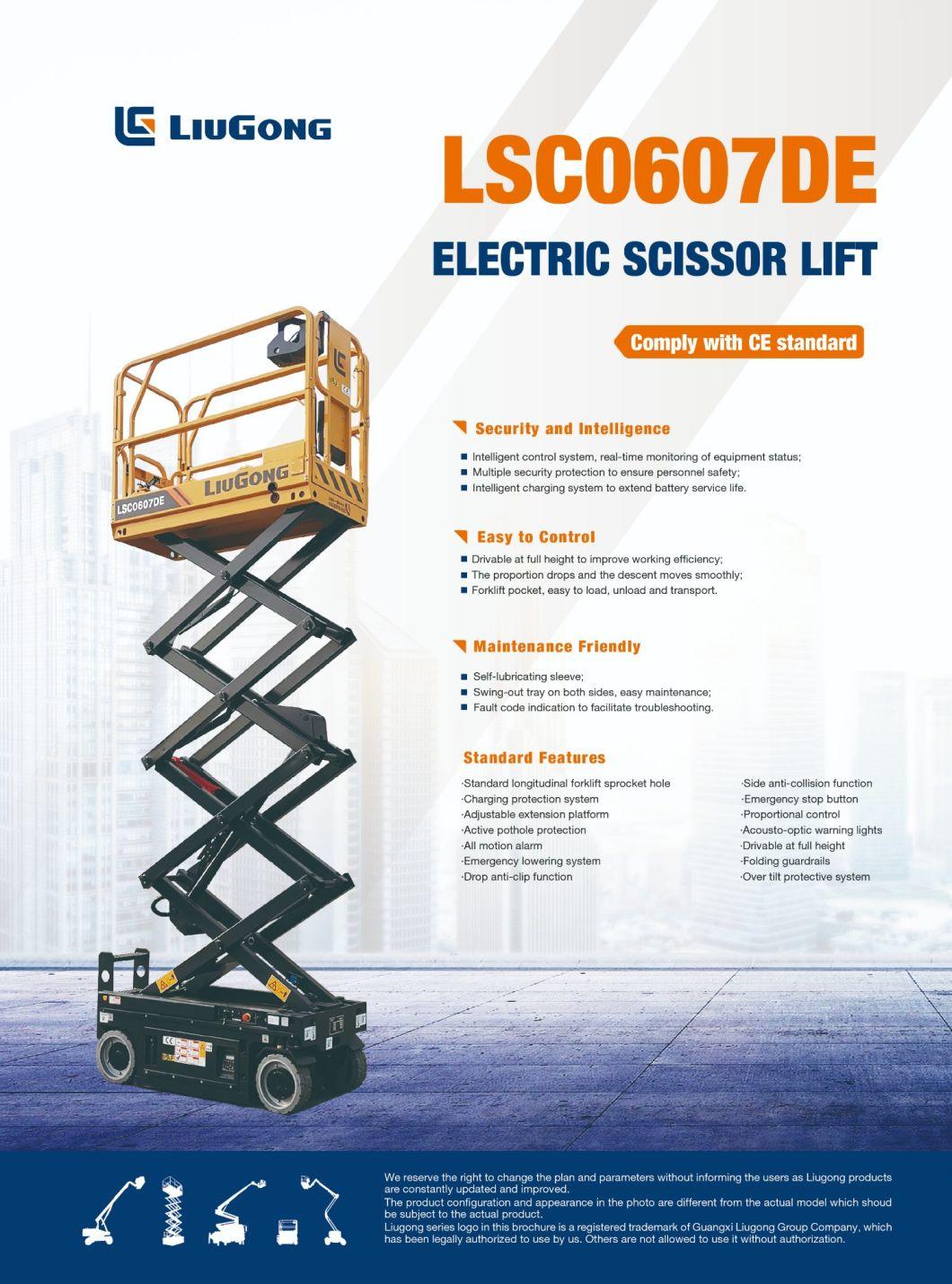 LiuGong MEWP LSC0607DE Electric Sicssor Lift 6m