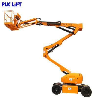 Small Electric Rough Terrain Articulating Telescopic Boom Lift for Farm