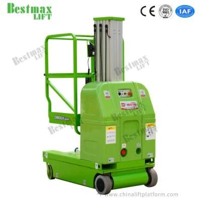 Light Weight Self Propelled Vertical Lift with Swivel Wheel