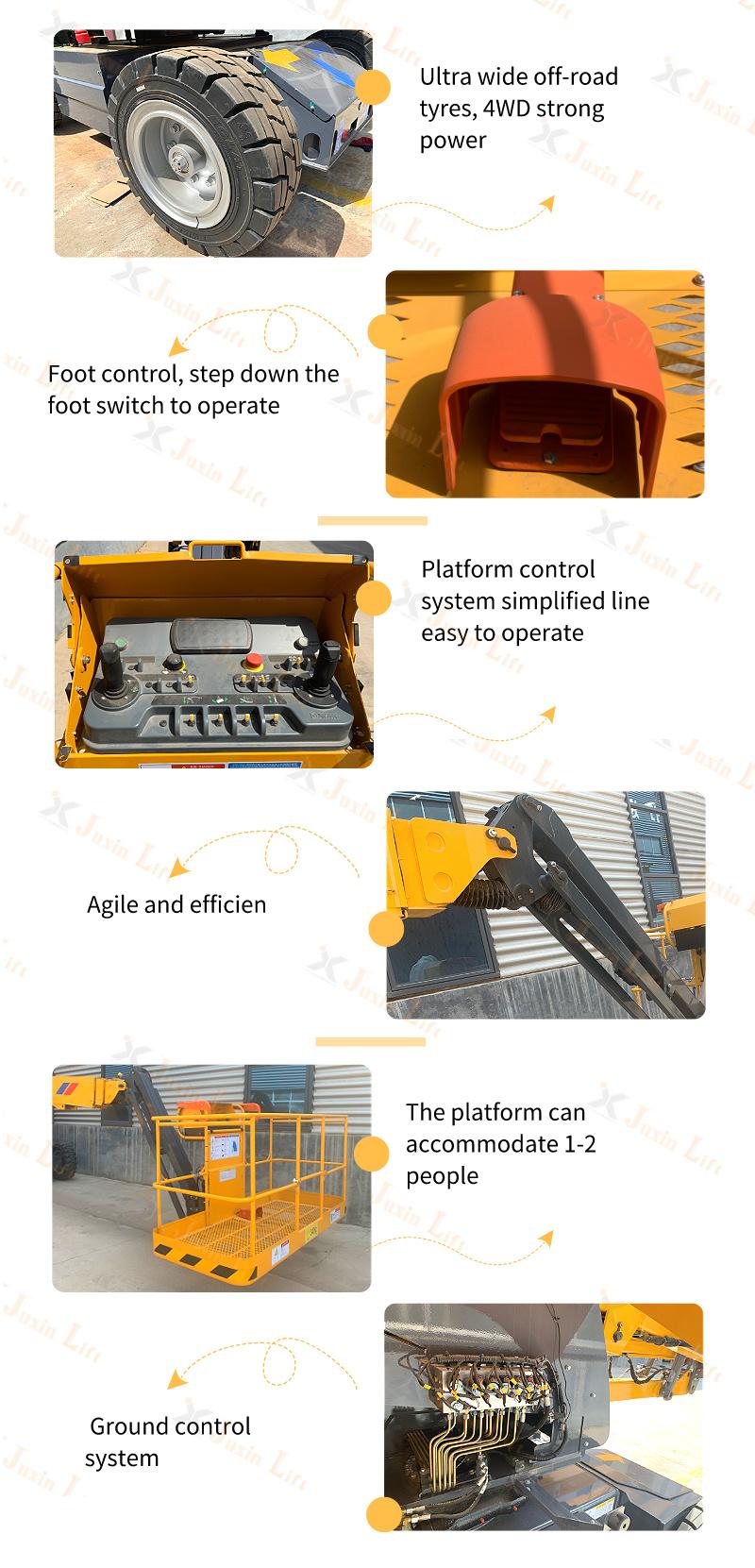Hydraulic Diesel Aerial Work Platform Sky Man Lift Telescopic Boom Lift