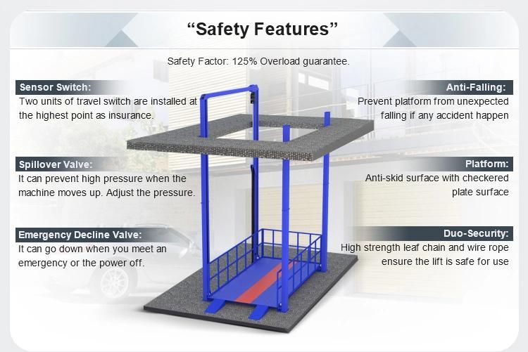 12 Months Chain Morn Iron Pallet Dock Leveler Car Lift
