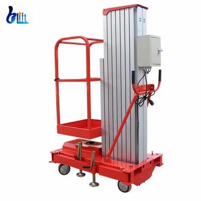 Single Mast Aluminum Aerial Work Platform Lift Small Lifts