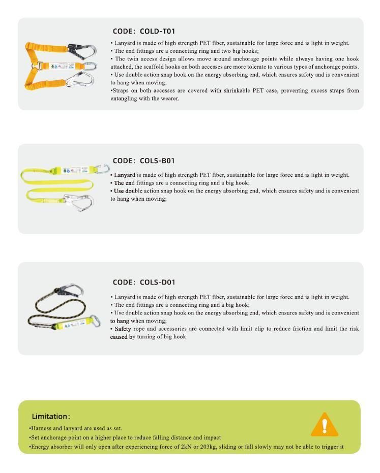 CE Standard Full Body Safety Harness Belt