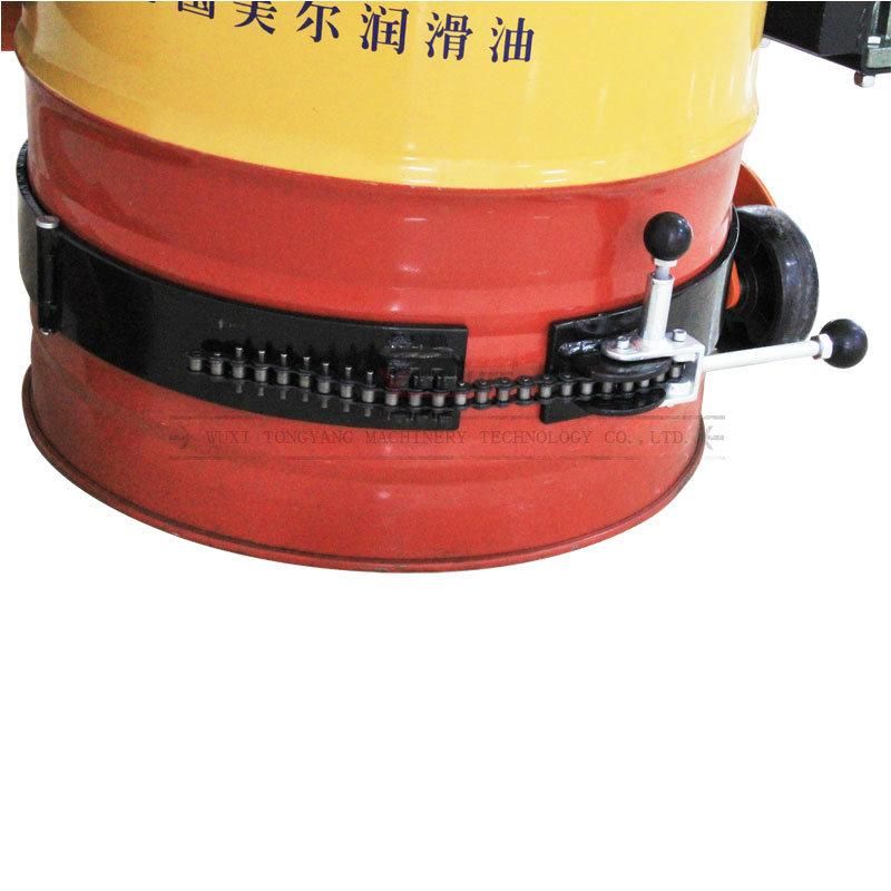 450kg Weighing Scale Foot Pedal Manual Hydraulic Drum Barrel Rotator Stacker Truck, Hand Oil Drum Transporter Handler Da450-1