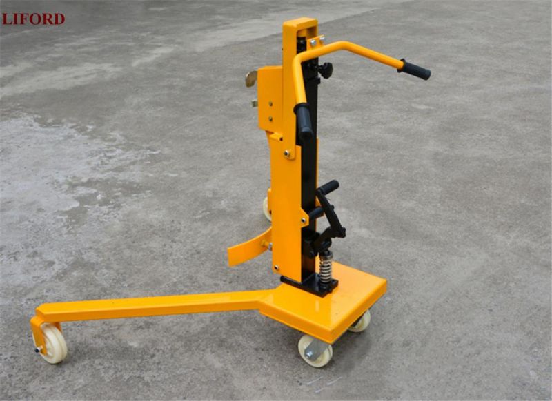 China Manufacturer 350kg Capacity Hydraulic Operated Drum Carrier Dt350c