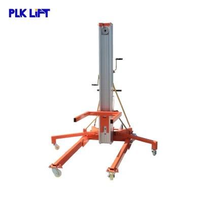Hydraulic Manual Aerial Work Platform Aluminum Lift