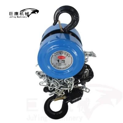 High Quality 1ton 2ton 3ton 5ton 10ton 3meters Hand Manual Chain Pulley Block with TUV Certificate