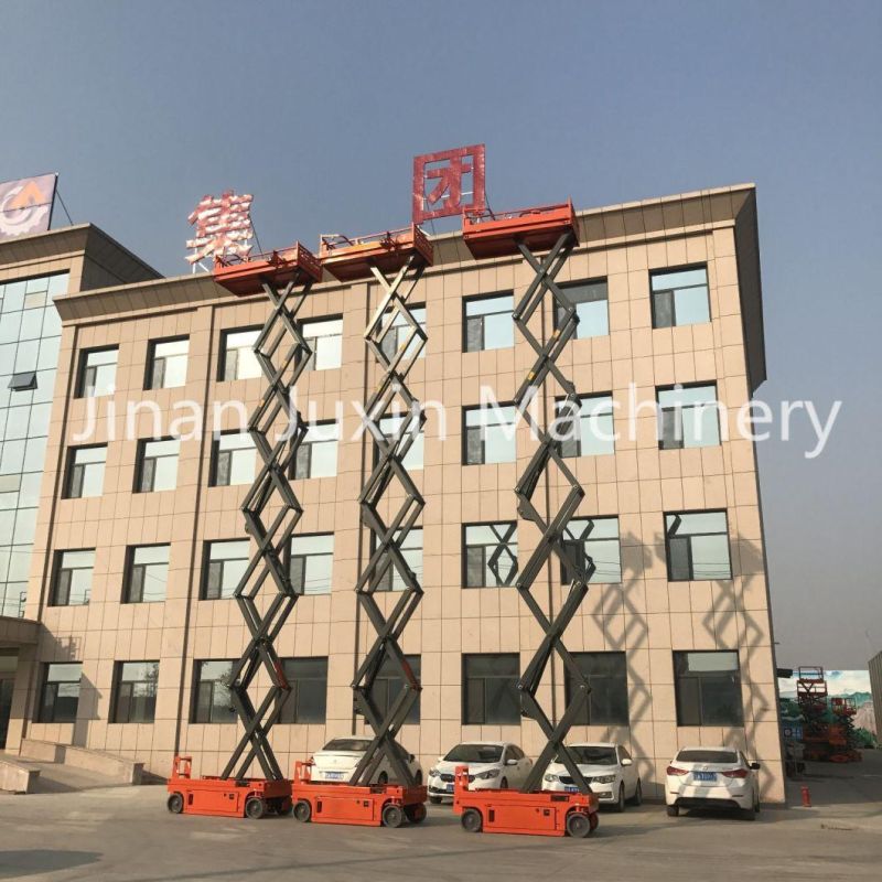 10m Height Full Auto Moving Scissor Lift, Hydraulic Mobile Scissor Lift with Accumulator