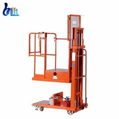 4m 4.5m Low Price Small Man Lifts Semi-Electric Order Picker Trilateral