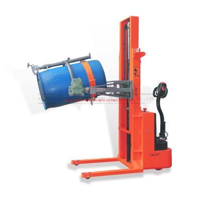 Fully Electric Oil Drum Handling Equipment Counter Balanced Drum Rotator
