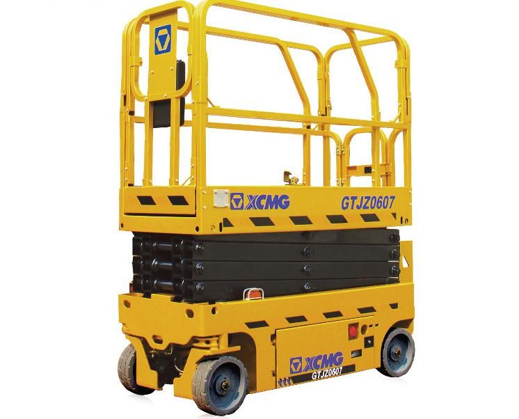 XCMG Official 6m Mobile Electric Scissor Lift Table Gtjz0607 China Aerial Work Platform for Sale