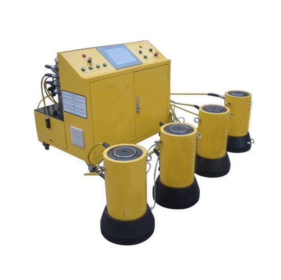 4-Point Hydraulic Synchronous Lifting Pulse Width Modulation PLC System