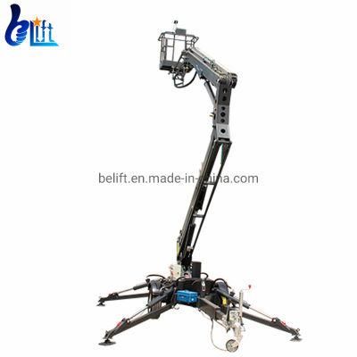 14m Electric Aerial Trimming Work Platform Towable Spider Boom Lift