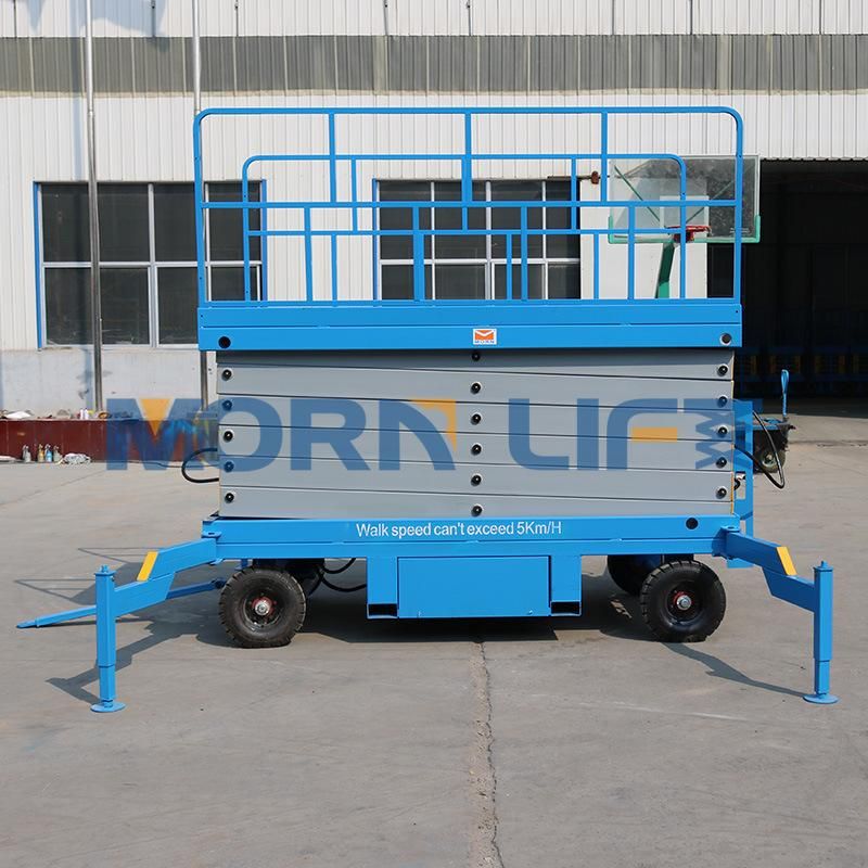 6m Mobile Small Scissor Lift Manual Compact Work Platform