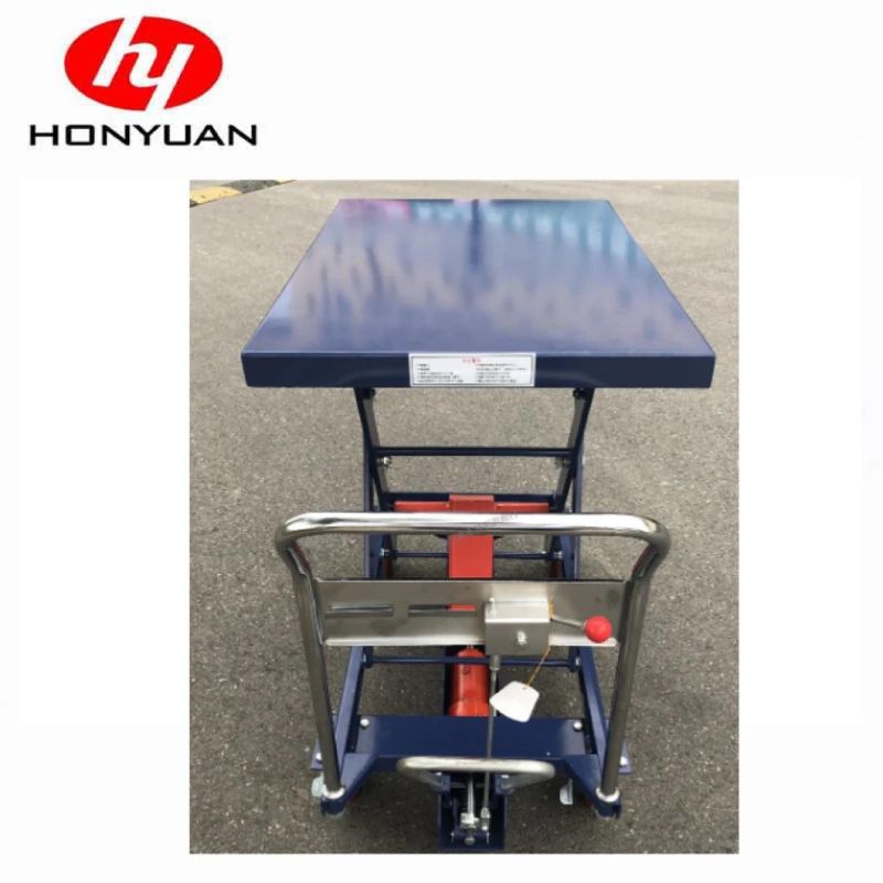 500kg Capacity Manual Hydraulic Lift Table for Materials