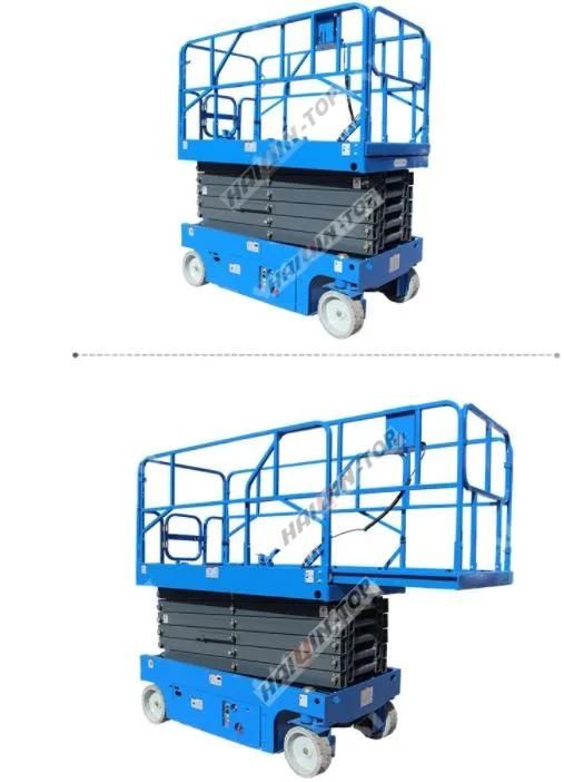 CE 500kg Electric Aerial Work Lifting Platform Self Propelled Hydraulic Scissor Lift