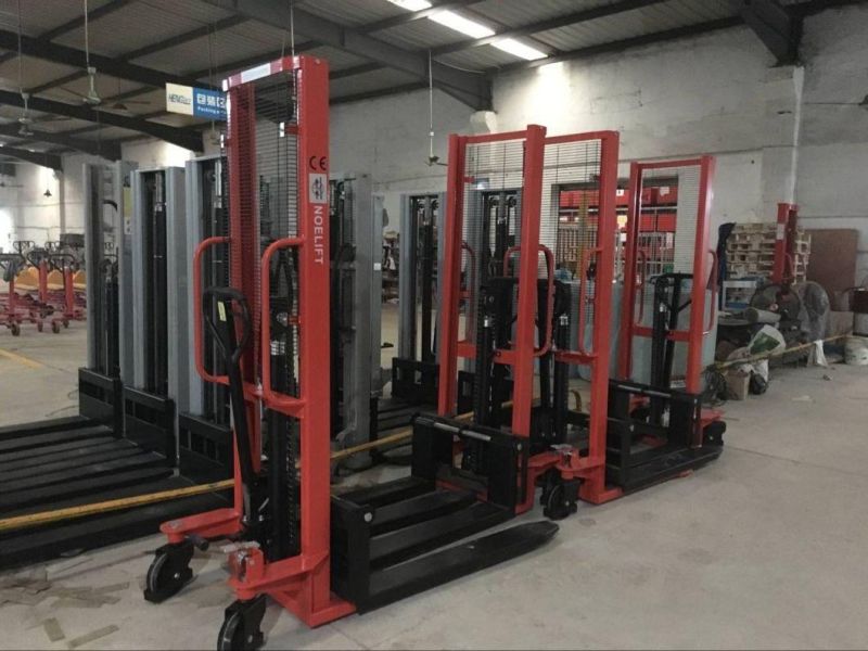 1000kg Straddle Hand/Manual Pallet Stacker Forklift Lifting 3000mm Warehouse Multifunctional Montacargas