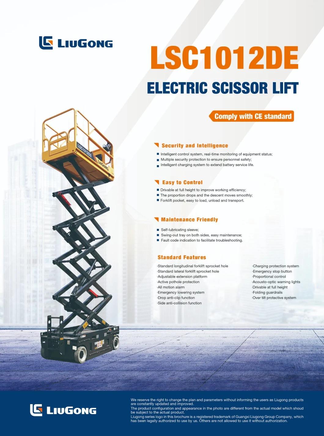 LiuGong MEWP LSC1012DE Electric Sicssor Lift 10m