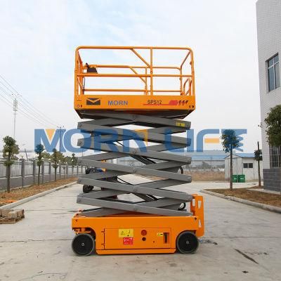 Good Price China 16m Morn CE Warehouse Man Scissor Lifter Mobile Hydraulic Lift