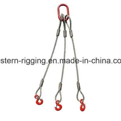 Steel Wire Rope Sling with Mutiple Legs, Lifting Wire Rope