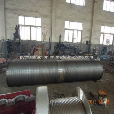 Steel Rope Groove Drum of Winch Hoist Mechanical Treatment