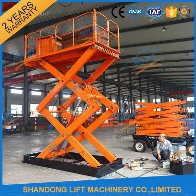 1-100 Ton Hydraulic Electric Warehouse Cargo Scissor Lift