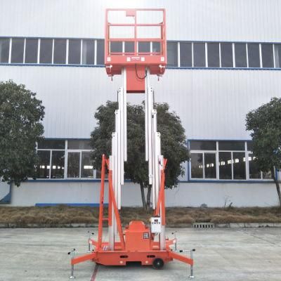 6m Double Masts Lift Hydraulic Aluminium Lift/Mobile Electric Lift Work Platform