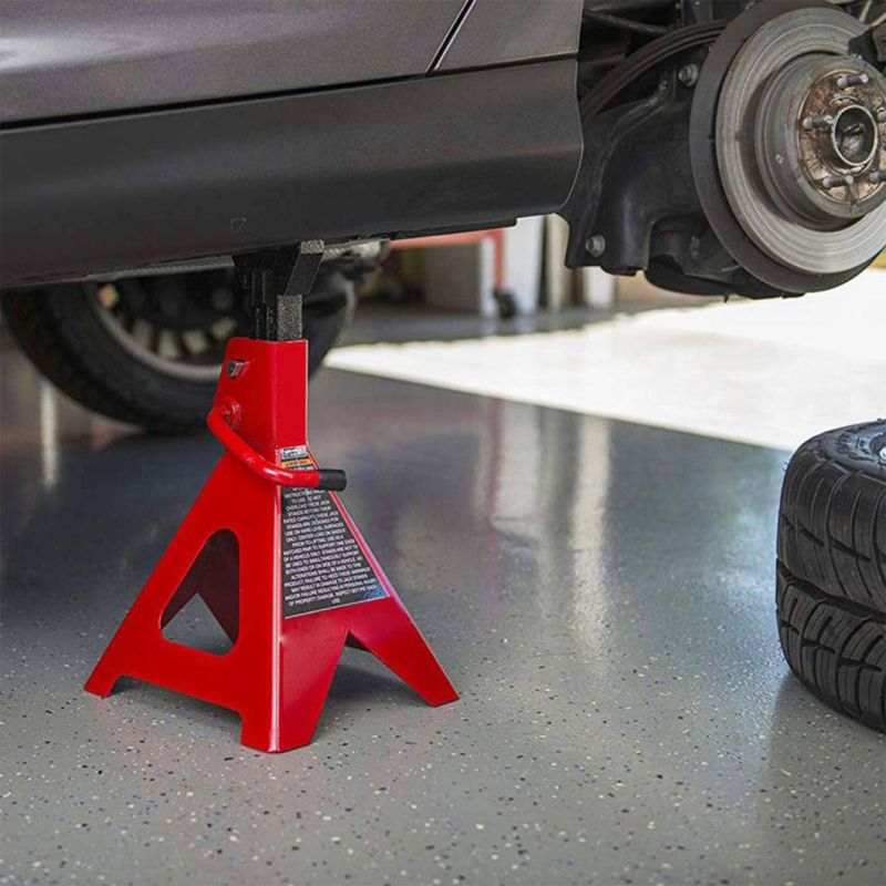2 Ton Capacity Auto Repair Tool Heavy Duty Adjustable Car Vehicle Self-Locking Jack Garage Floor Jack Stand