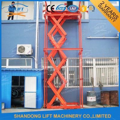 Stationary Hydraulic Cargo Lift Ladder for Sale