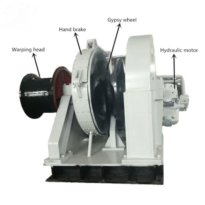 Single Hydraulic Gypsy Anchor Winch for 22mm Chain