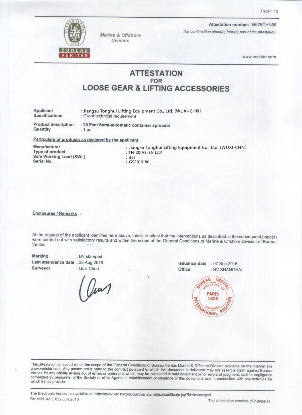 mechanical Four Rope Clamshell Grab with BV Certification