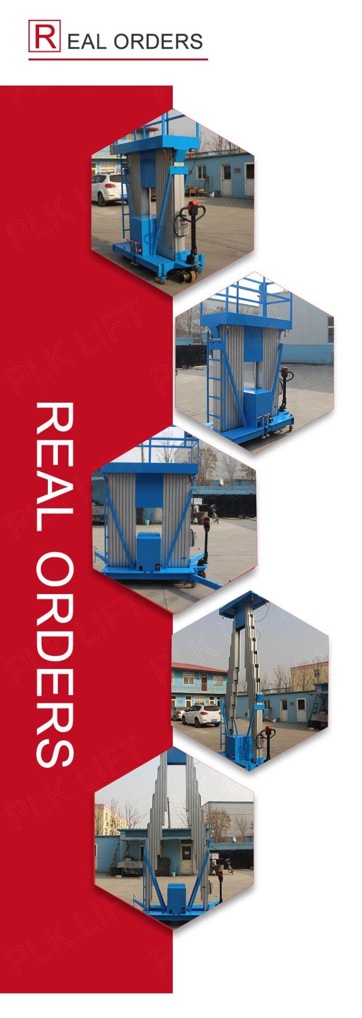 Factory Price Aerial Aluminum DC Power Man Lift