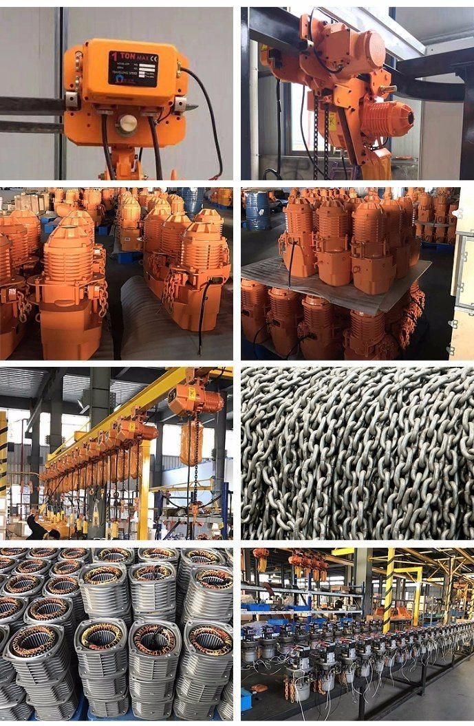 380V 3 Phase Electric Chain Hoist with Hand Trolley