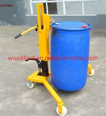 350kg Mechanical Hydraulic Oil Drum Truck Trolley for Transportation