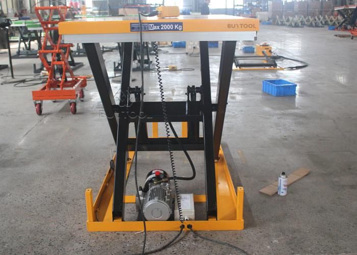 Single Scissor Lift Table 2000lbs Capacity 52" Max Lifting Height