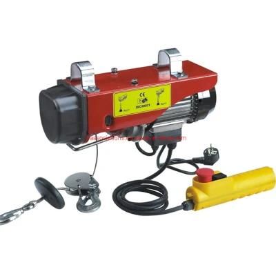 Ce Mini Electric Hoist PA 200kg 400kg 600kg 800kg 1200kg Building Used Mini Electric Hoist 110V 220V China Factory