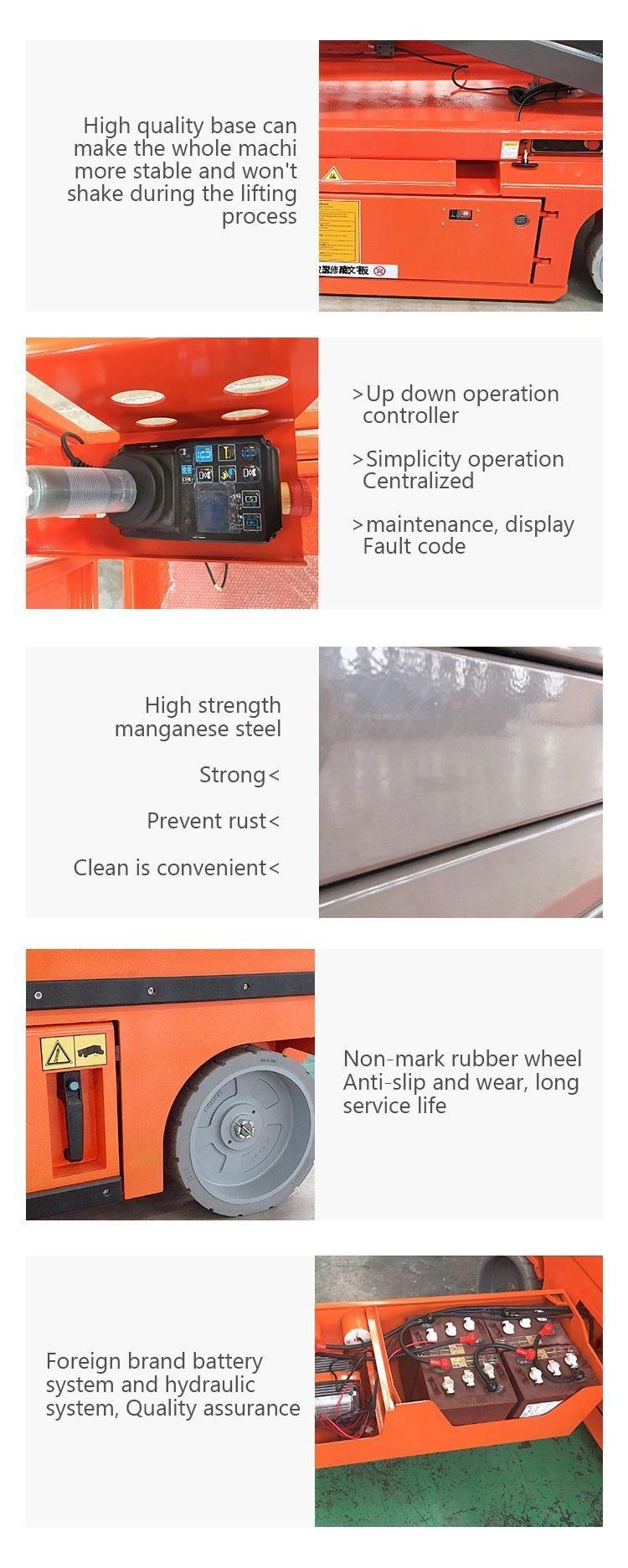 Warehouse Crane AC Ltmg Electric 18m Self Propelled Scissor Lift