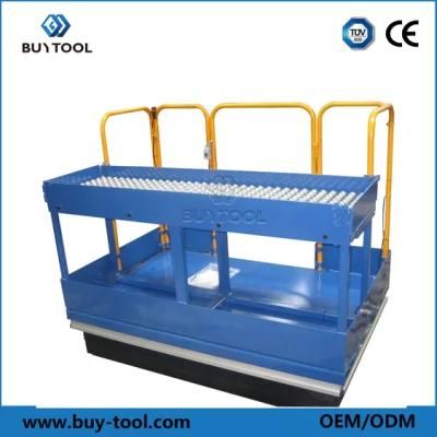 Stationary Hydraulic Lift Table with Safety Bellow