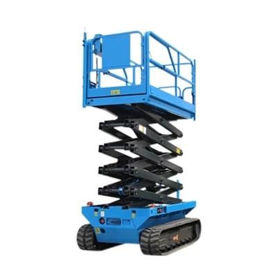 6m Self Propelled Electric Aerial Work Platform Crawler Scissor Lift