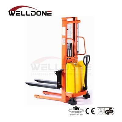 Kad 1000kg Hand Forklift Manual U-Steel Hydraulic Stacker Price