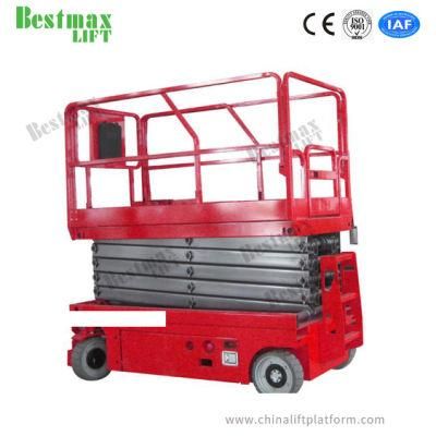 10m Self Propelled Electric Scissor Man Lift with 320 Kg Load