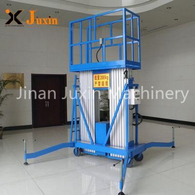Warehouse Material Lift Table Aluminum Goods Lift Platform Moving Cargo Lift