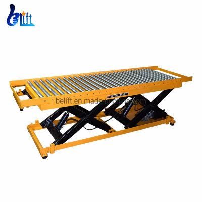 Wood Factory Use Customzied Electric Scissor Lift Table with Rollers