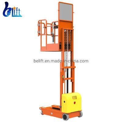 300kg 2.7-4.5m Hydraulic Battery Electric Aerial Forlift Order Picker