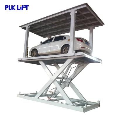 Underground Garage Basement Install Parking Lifting Platform Scissor Car Lift