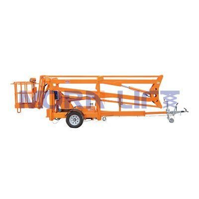 OEM 18m 20m Morn China Tow Behind Trailer-Mounted Lifts Boom Electric Lift