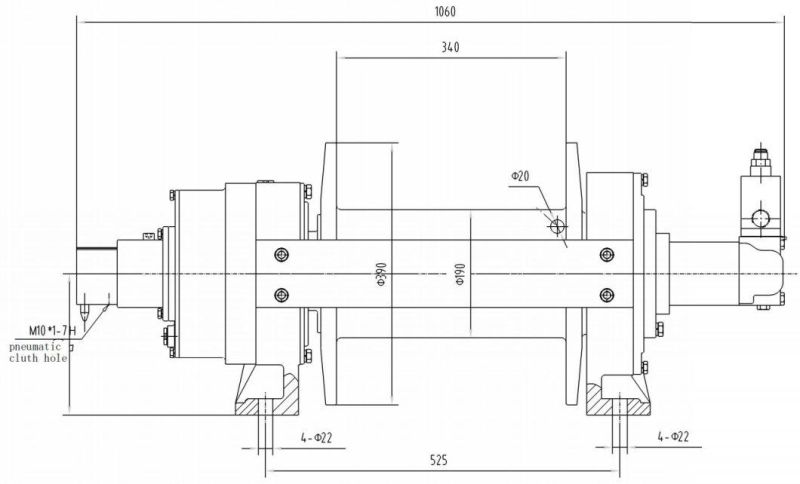 20000lbs Capstan Winch Hydraulic Winches for Sale
