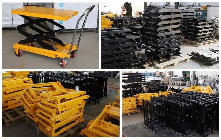 1000kg Manual Operation Hydraulic Mini Lifter Double Scissor Lifter/Food Pedal Hydraulic Trolley